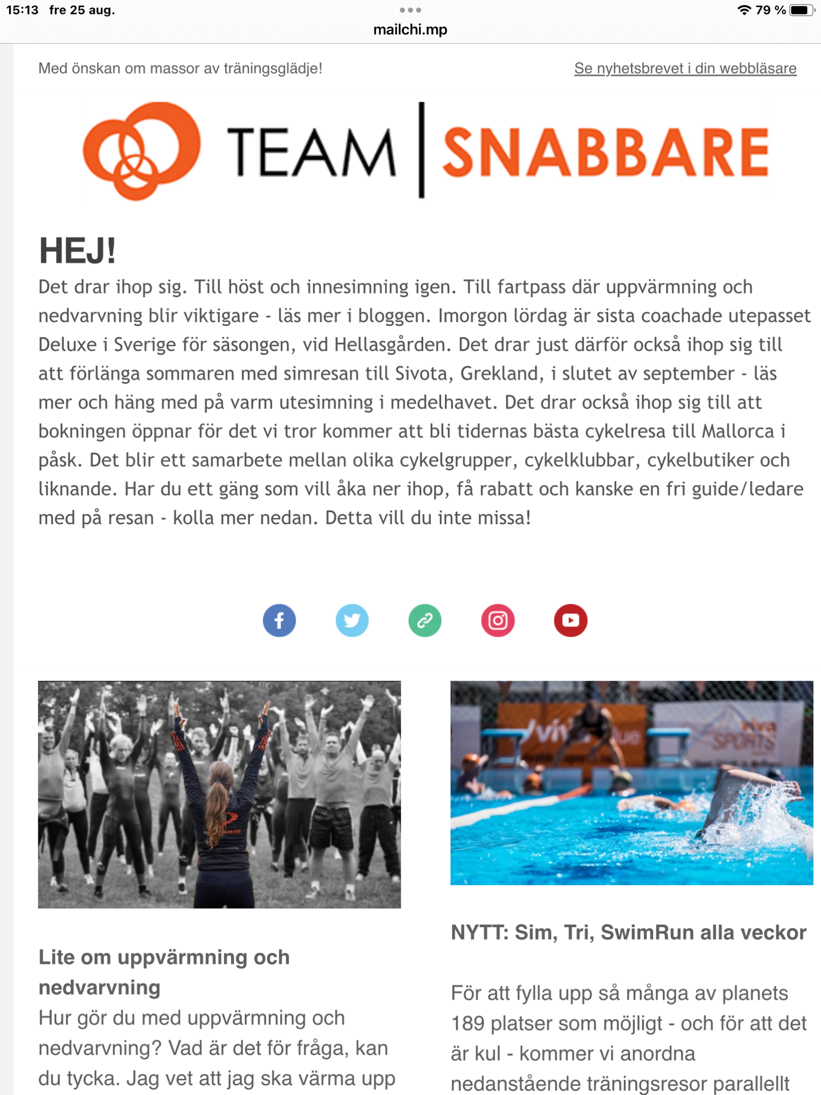 Nyhetsbrev 25 aug 2023