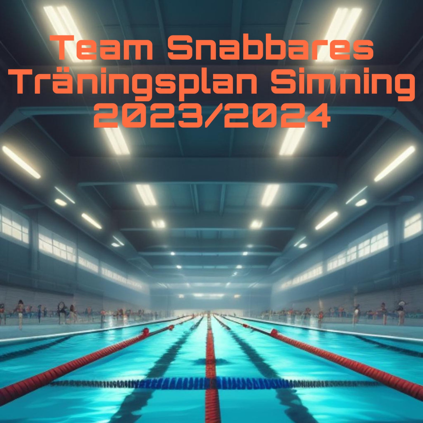 Ny träningsplan simning, nytt upplägg måndagar, månadskort, årskort...